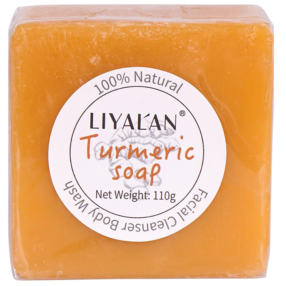 Turmeric Soap Bar for Face & Body-Tumeric Soap,Smooth Skin,Cleansing Natural Handmade Soap Sensitive Skin Formula, Vegan Soap